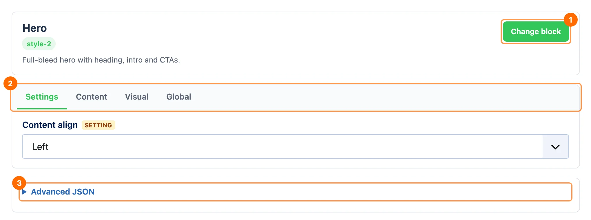 PX Content module form in the Joomla administrator