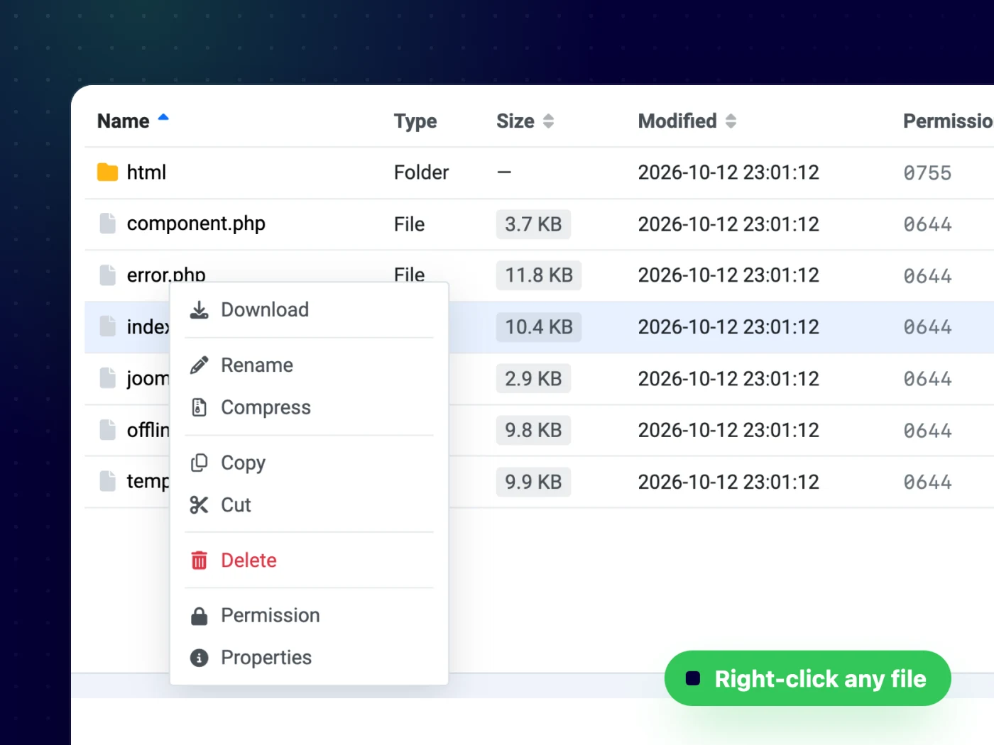 Browse your site like on your desktop