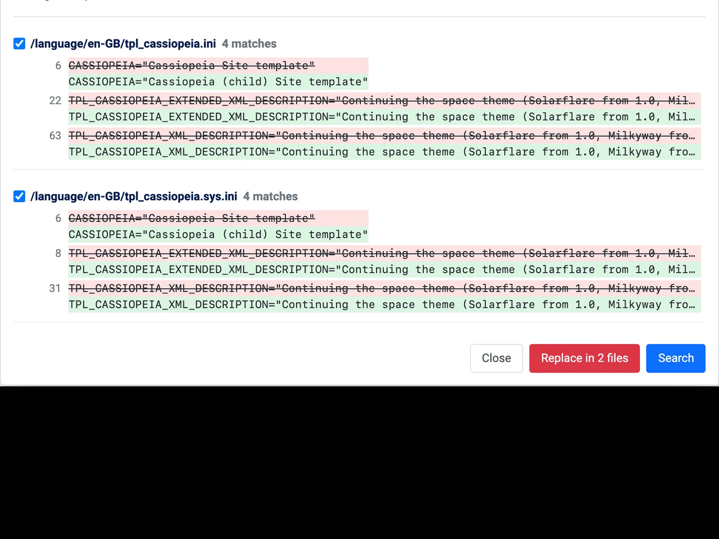 PX File Pro: Search and replace inside your Joomla files