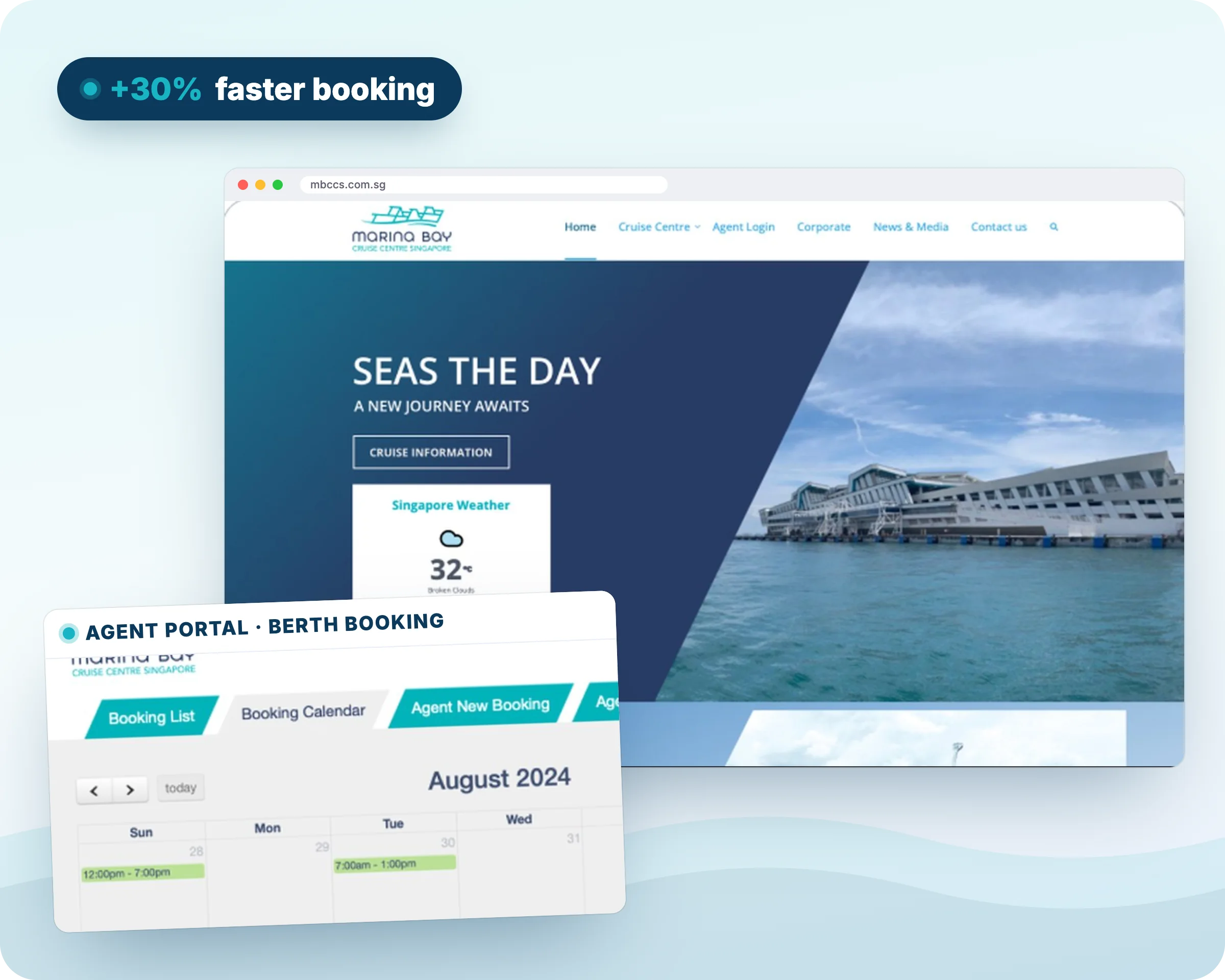 Marina Bay Cruise Centre Singapore website and agent booking portal