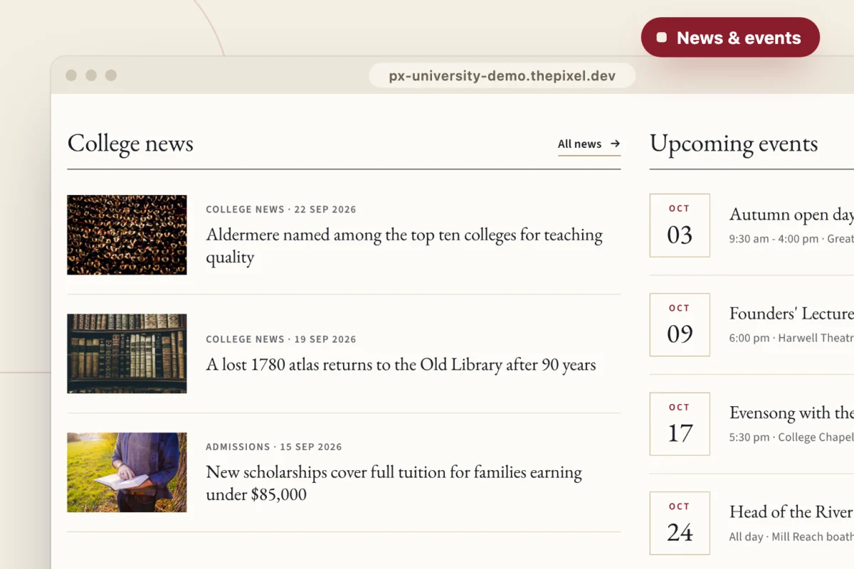 PX University – News and upcoming events